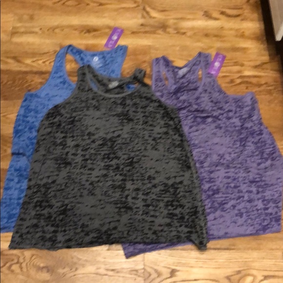 Tops - Three Cloya racer back tank size XL